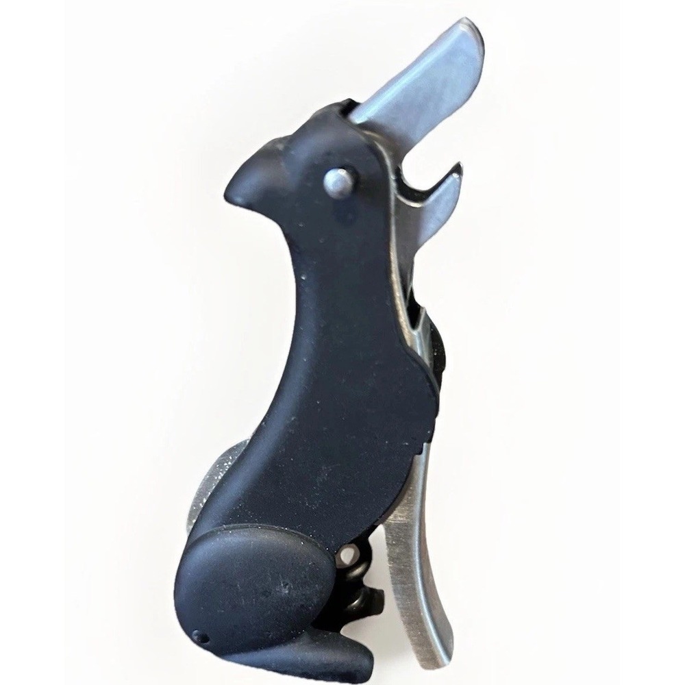 Black Dog Double Hinged Corkscrew, Novelty Wine Key, Waiter's C...